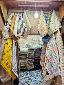 Hand made carpets in Fes