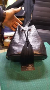 B K leather design