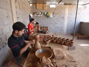 Khalid Tafza Ourika pottery 
