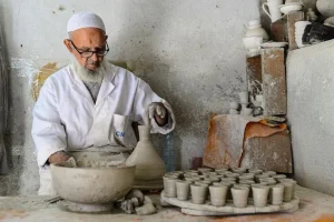 Hand made Moroccan pottery